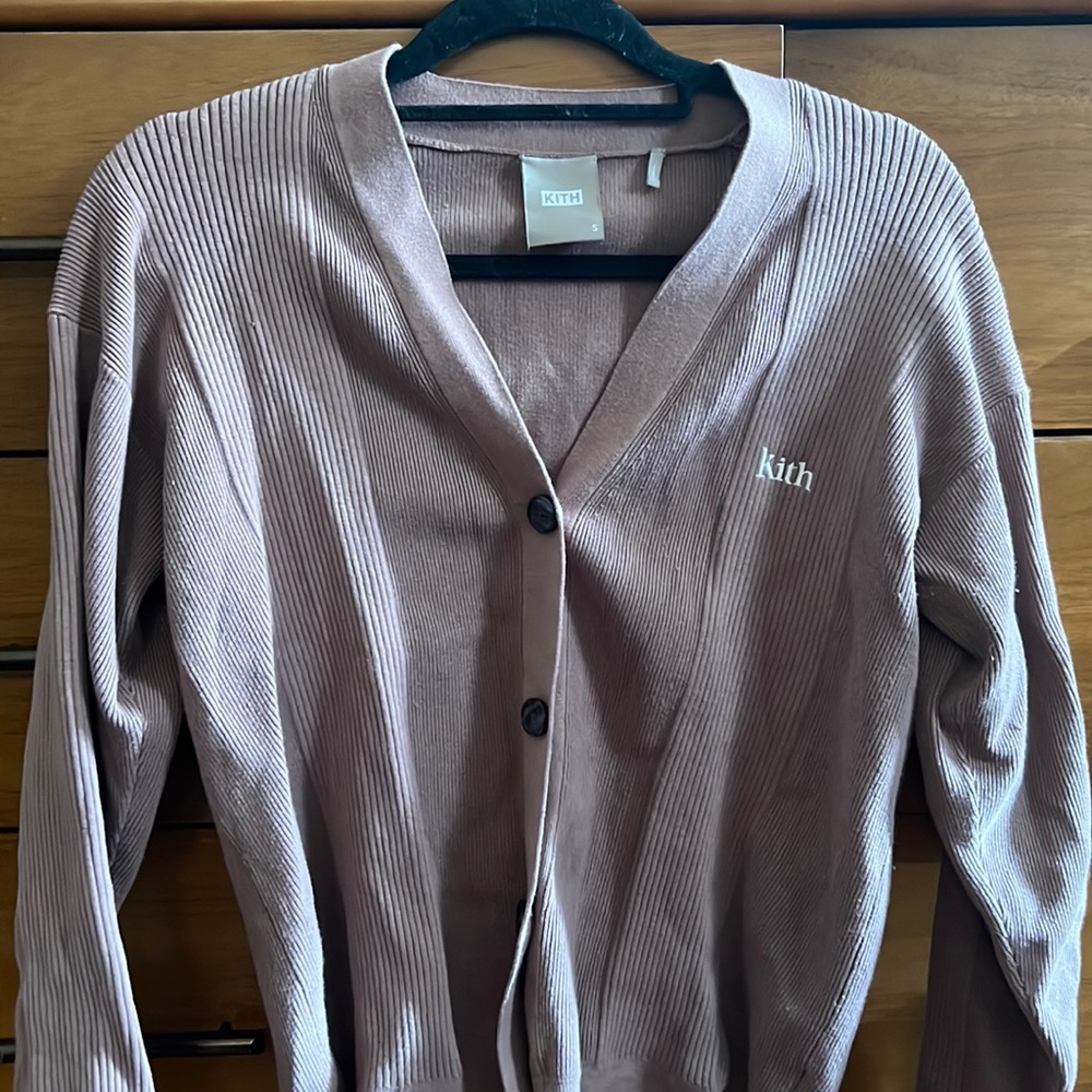 Kith brown sweater button up